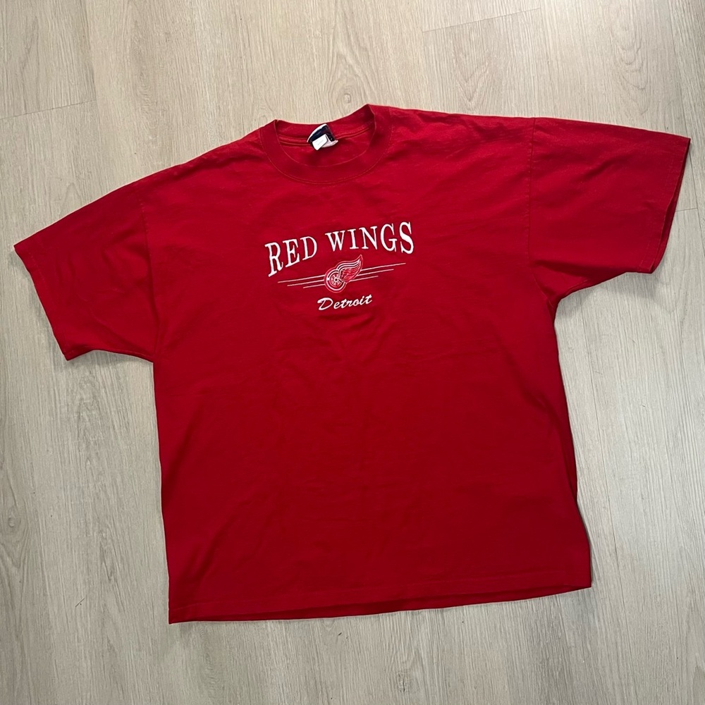 Vintage Cadre Athletic Detroit Red Wings Tee Red